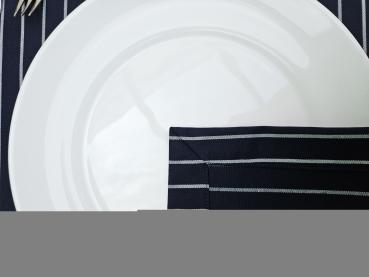 Preview: Tischsets - Zebra – Stoff mit feiner Streifenstruktur