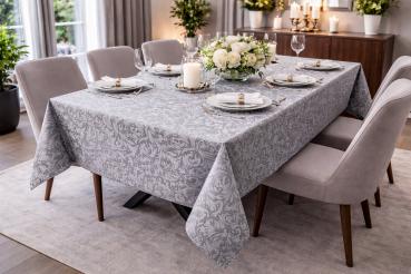 Preview: Tischdecke - Eleganta – Stoff mit edlem Damastmuster
