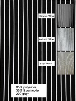 Tischsets - Zebra – Stoff mit feiner Streifenstruktur