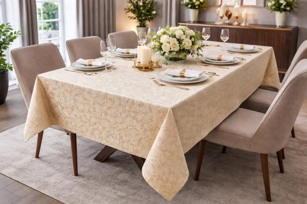 Tischdecke - Eleganta – Stoff mit edlem Damastmuster
